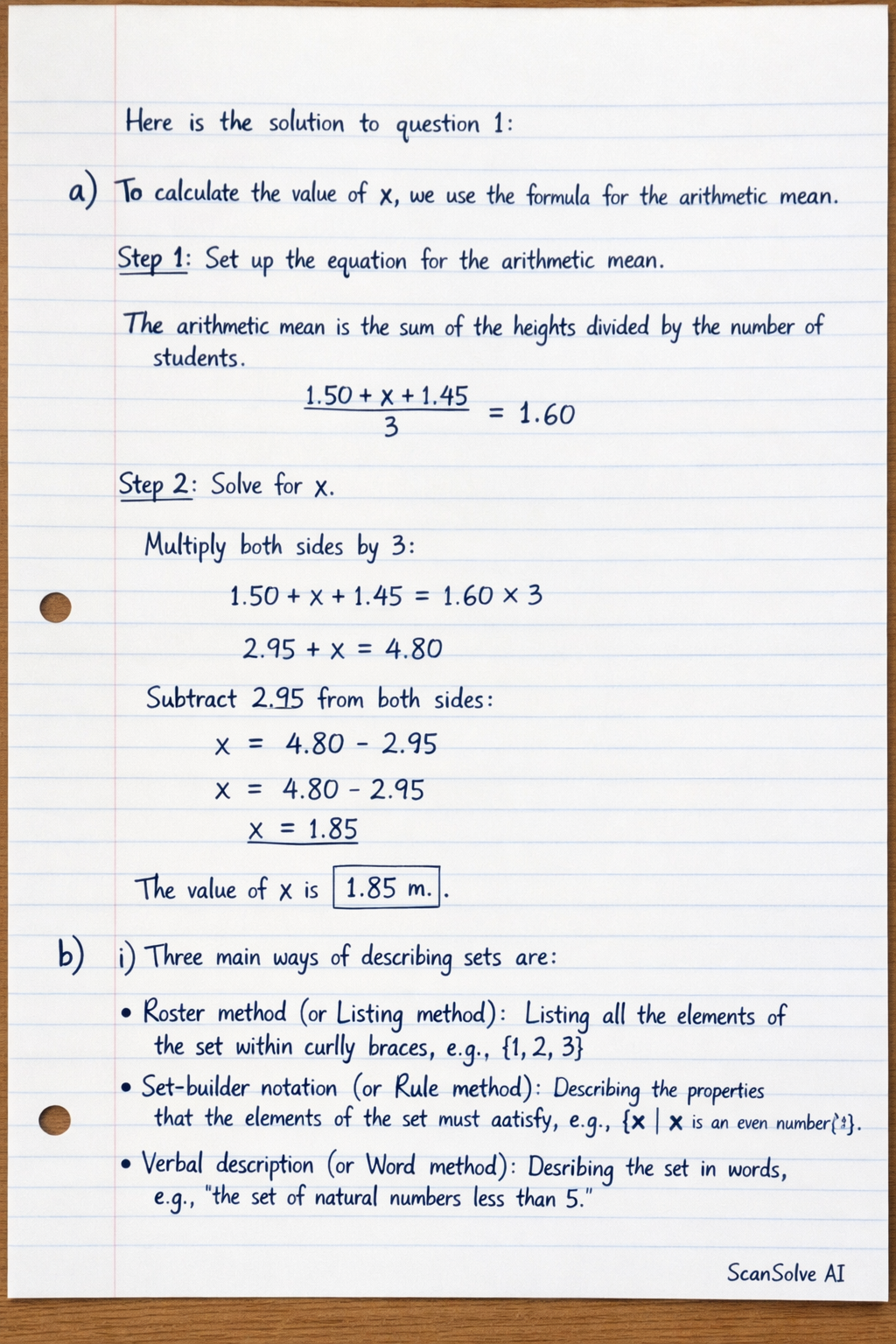 Handwritten step-by-step solution preview