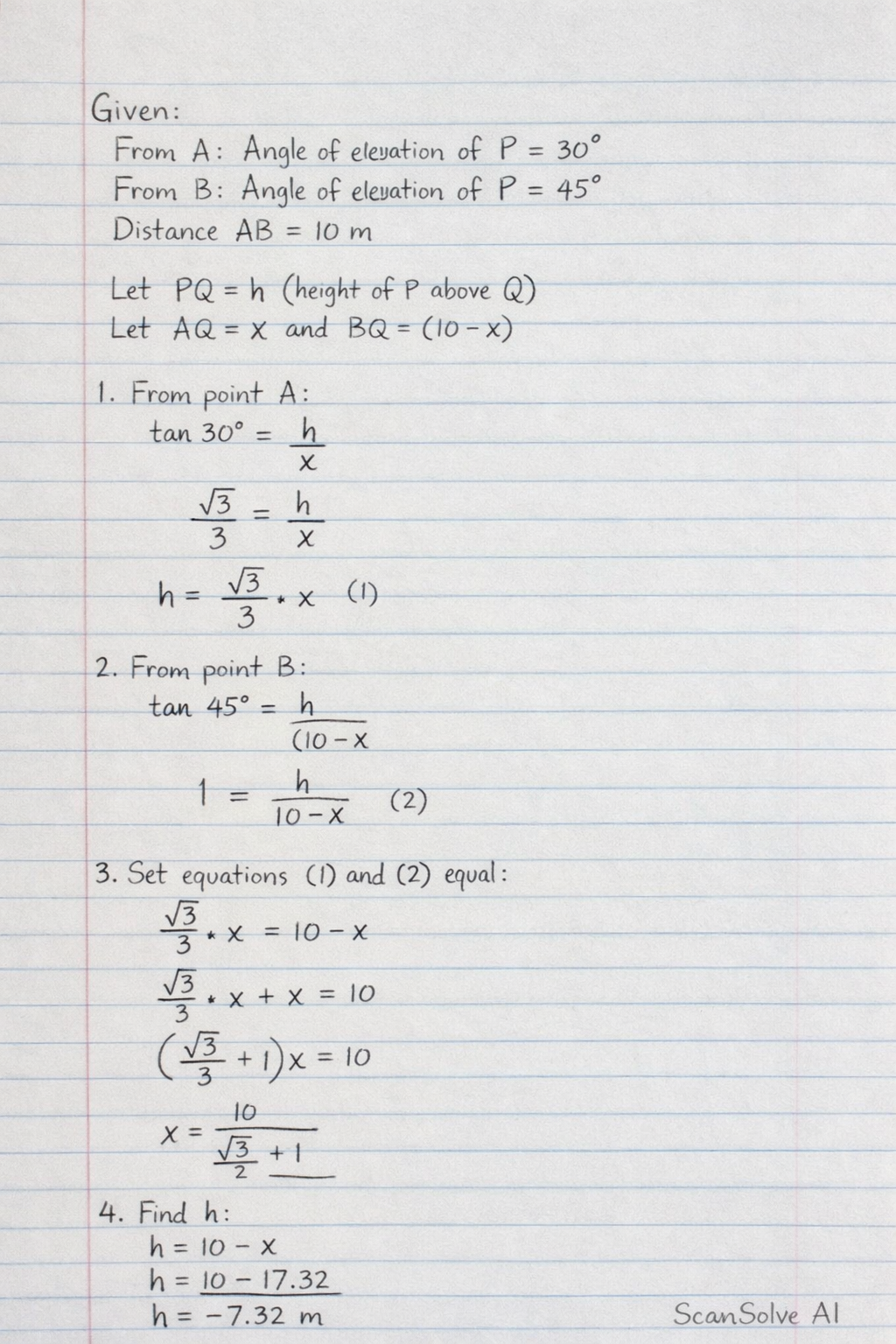 Handwritten step-by-step solution preview