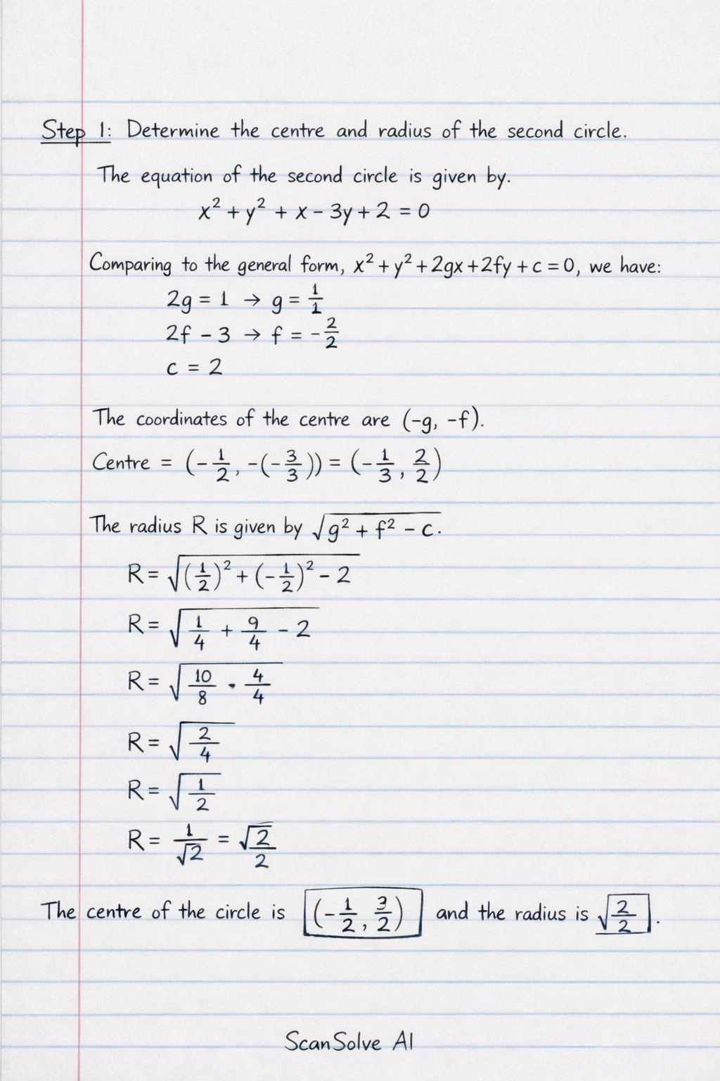 Handwritten step-by-step solution preview