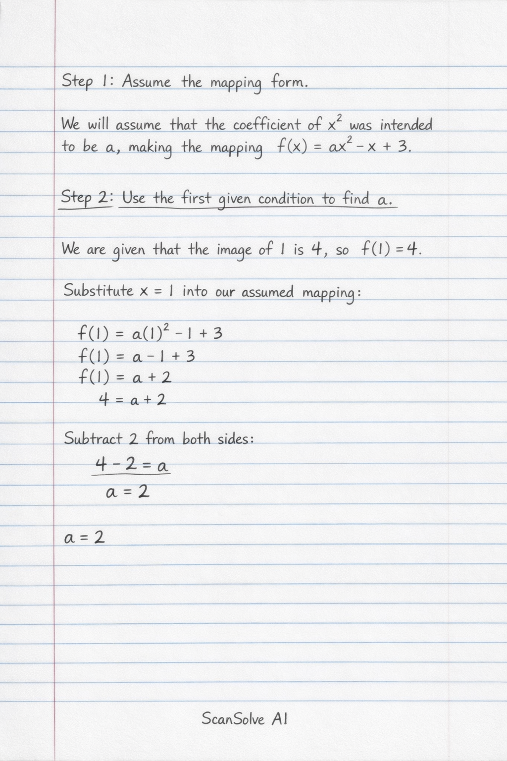 Handwritten step-by-step solution preview