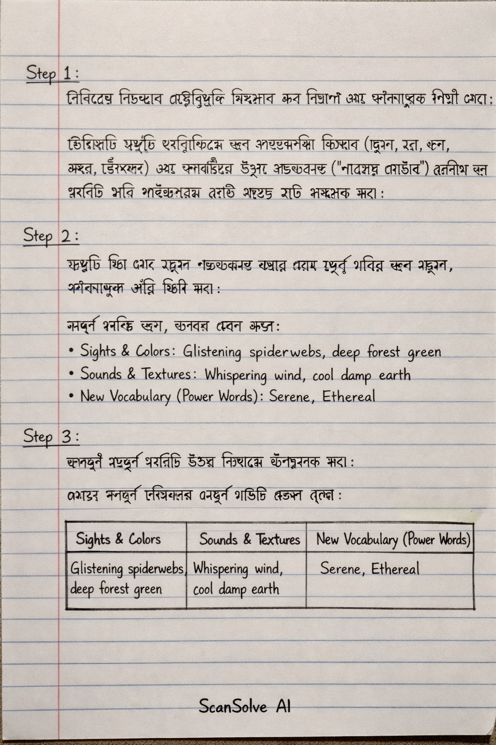 Handwritten step-by-step solution preview