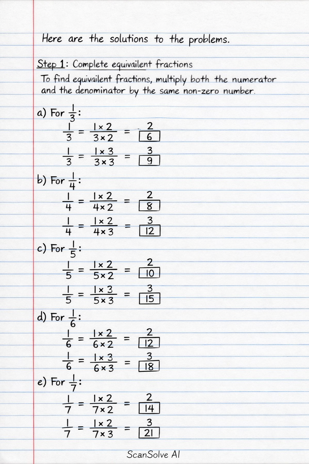 Handwritten step-by-step solution preview