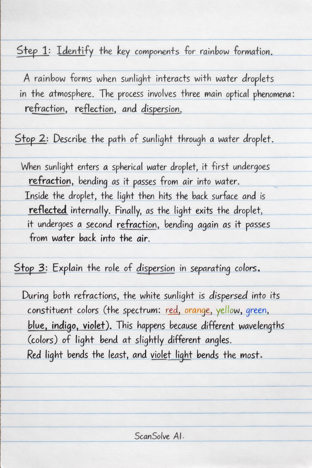 Handwritten step-by-step solution preview