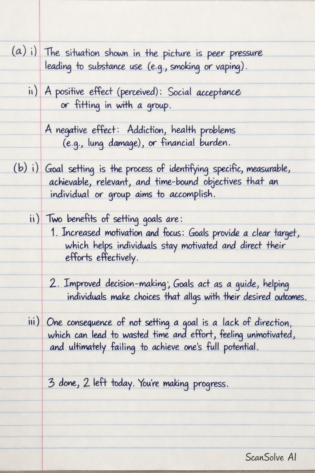 Handwritten step-by-step solution preview