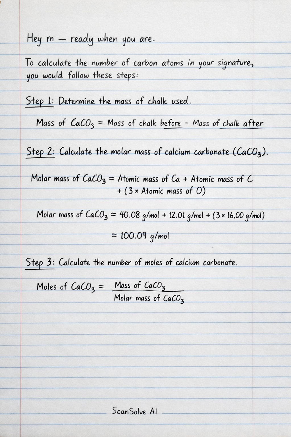 Handwritten step-by-step solution preview