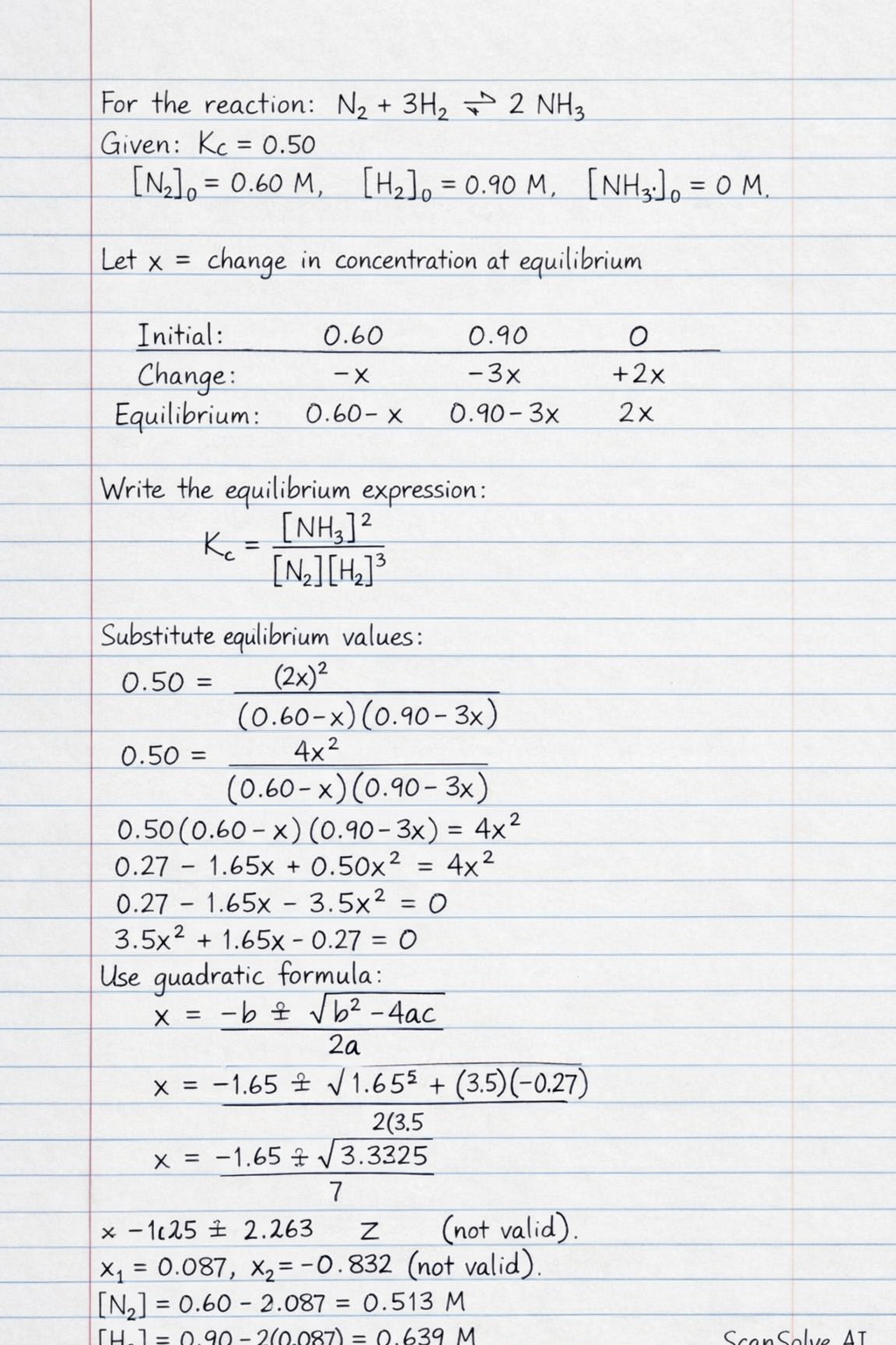 Handwritten step-by-step solution preview