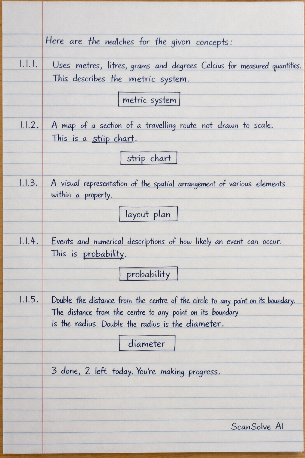Handwritten step-by-step solution preview