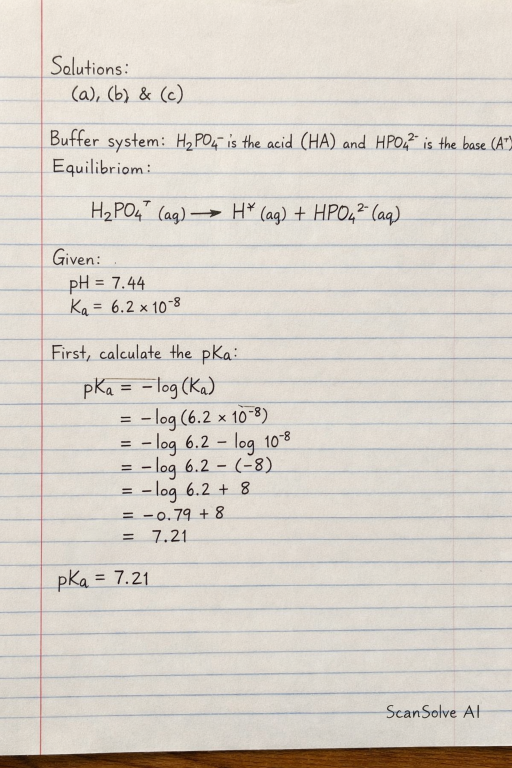 Handwritten step-by-step solution preview
