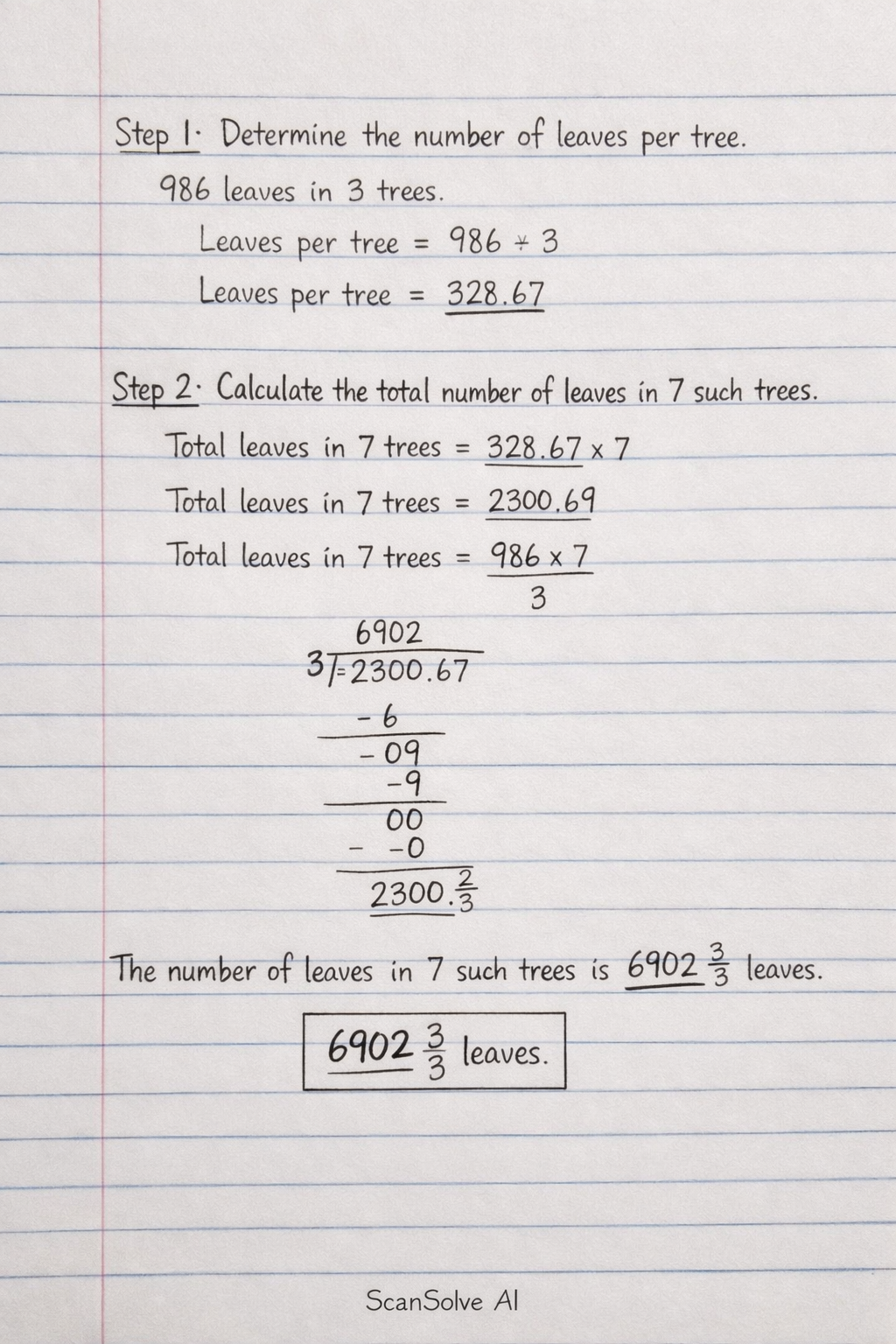 Handwritten step-by-step solution preview