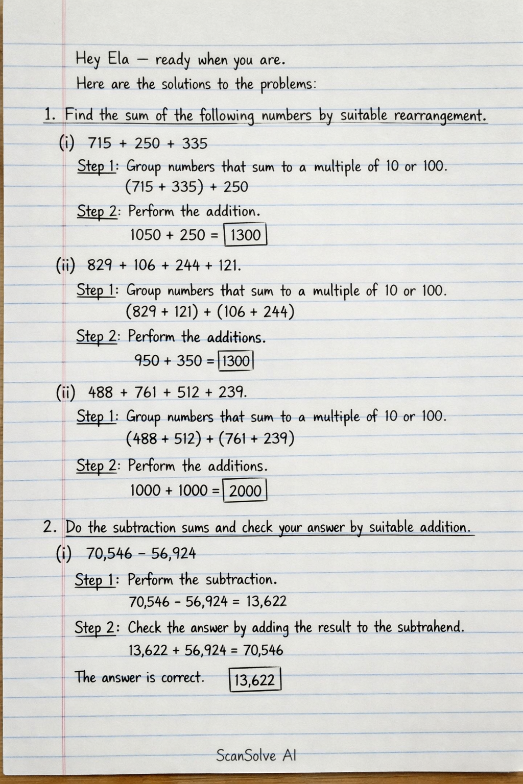 Handwritten step-by-step solution preview