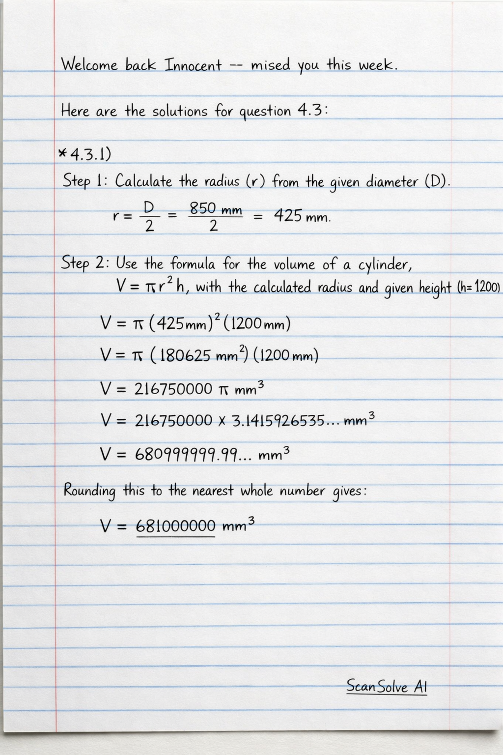 Handwritten step-by-step solution preview