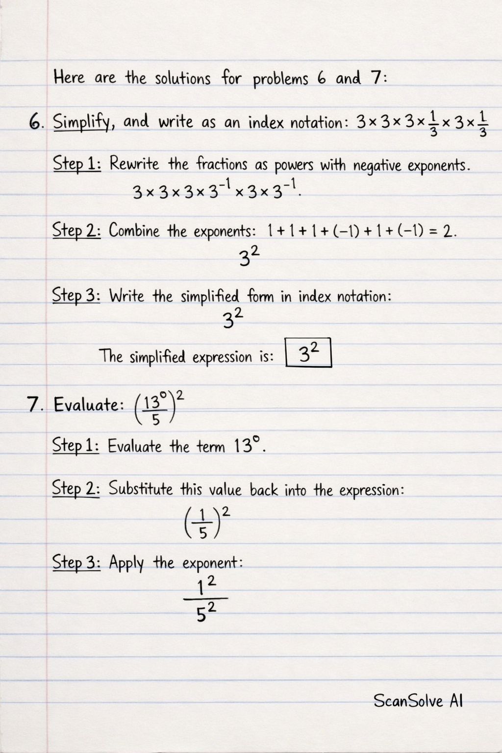 Handwritten step-by-step solution preview