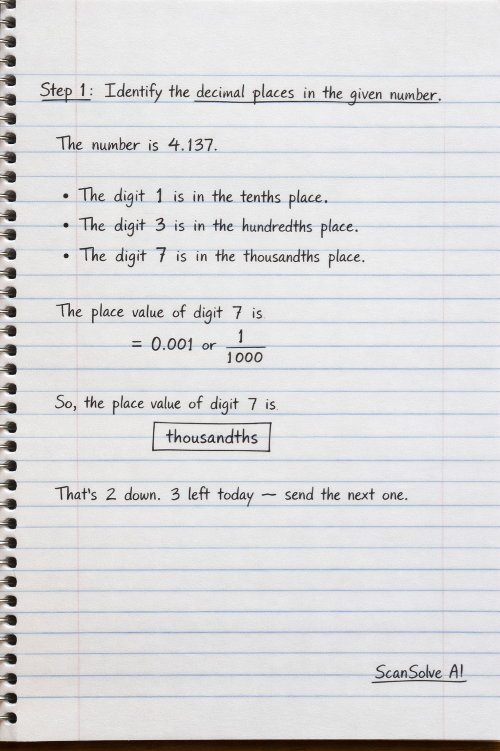 Handwritten step-by-step solution preview
