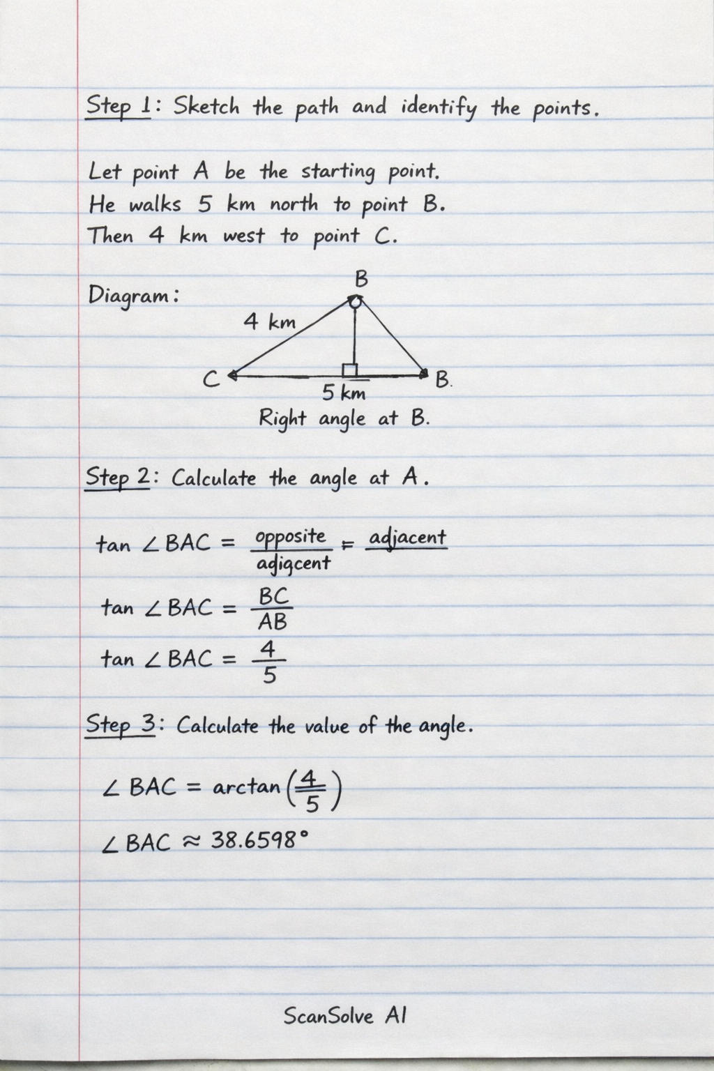 Handwritten step-by-step solution preview