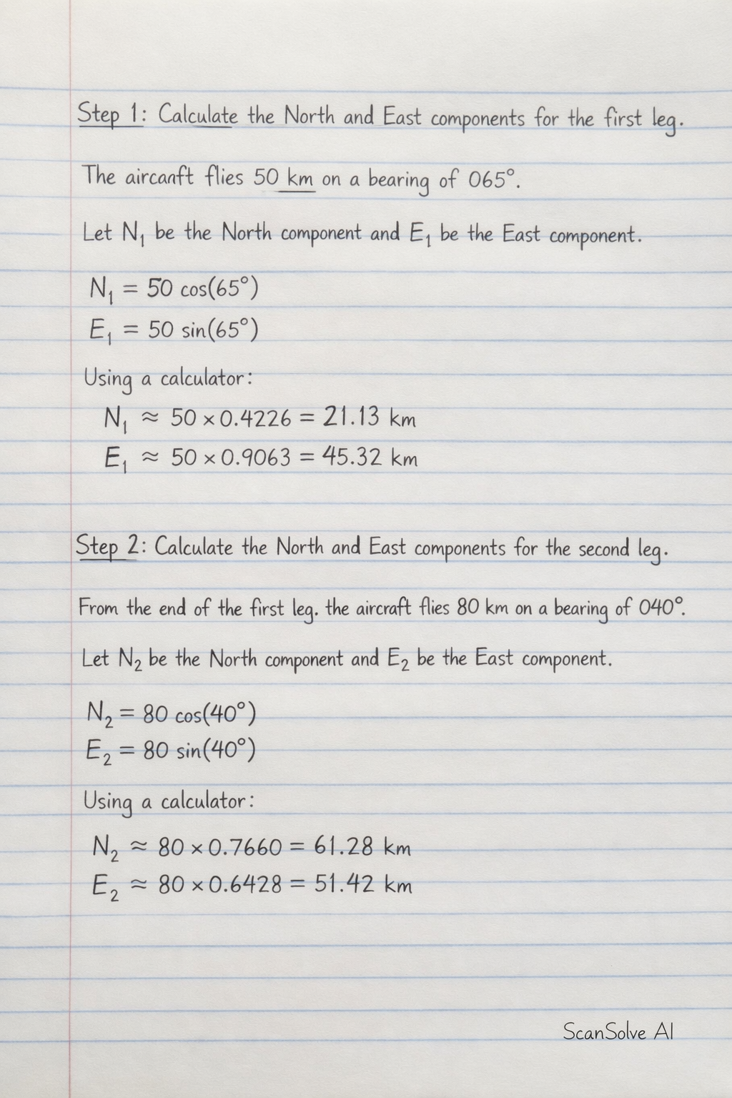 Handwritten step-by-step solution preview