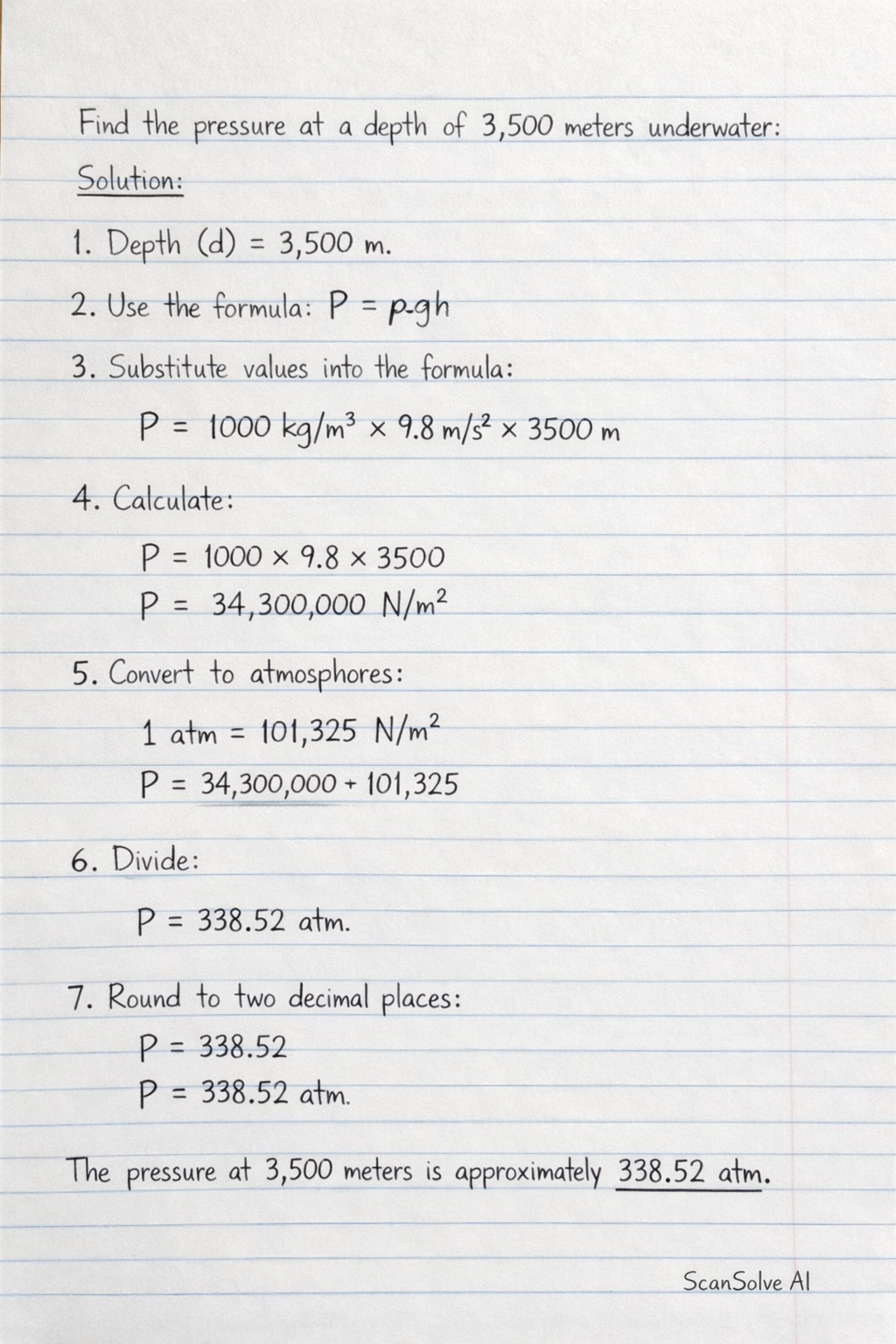 Handwritten step-by-step solution preview