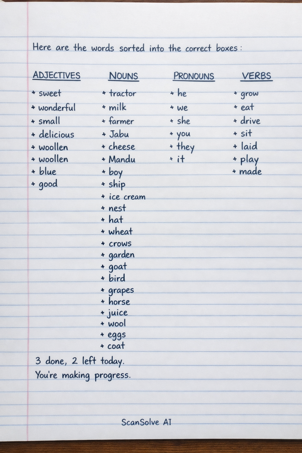 Handwritten step-by-step solution preview
