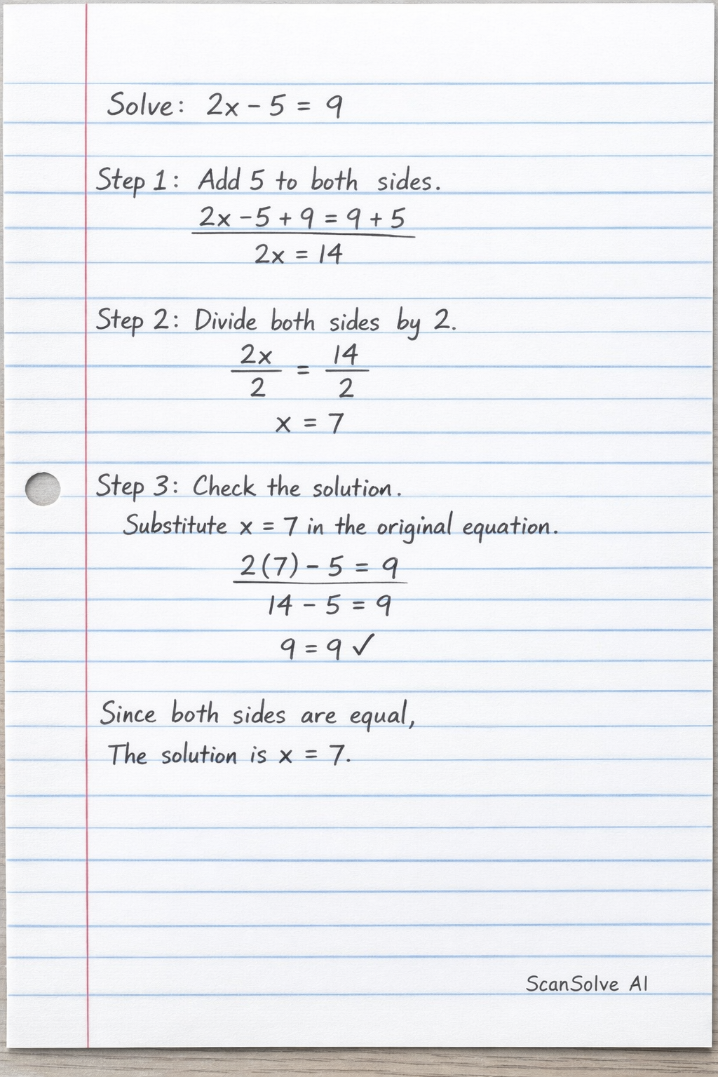 Handwritten step-by-step solution preview