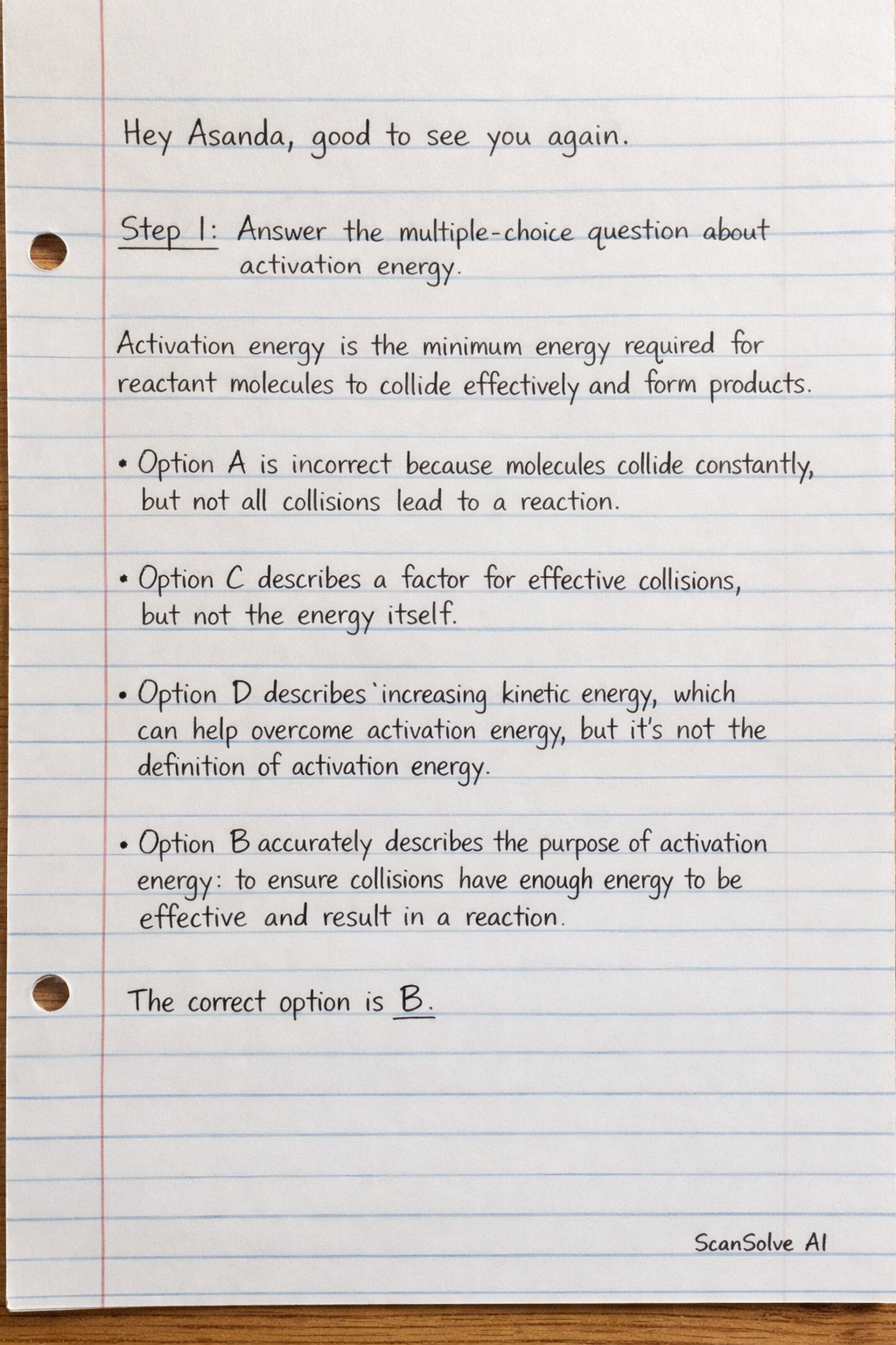 Handwritten step-by-step solution preview