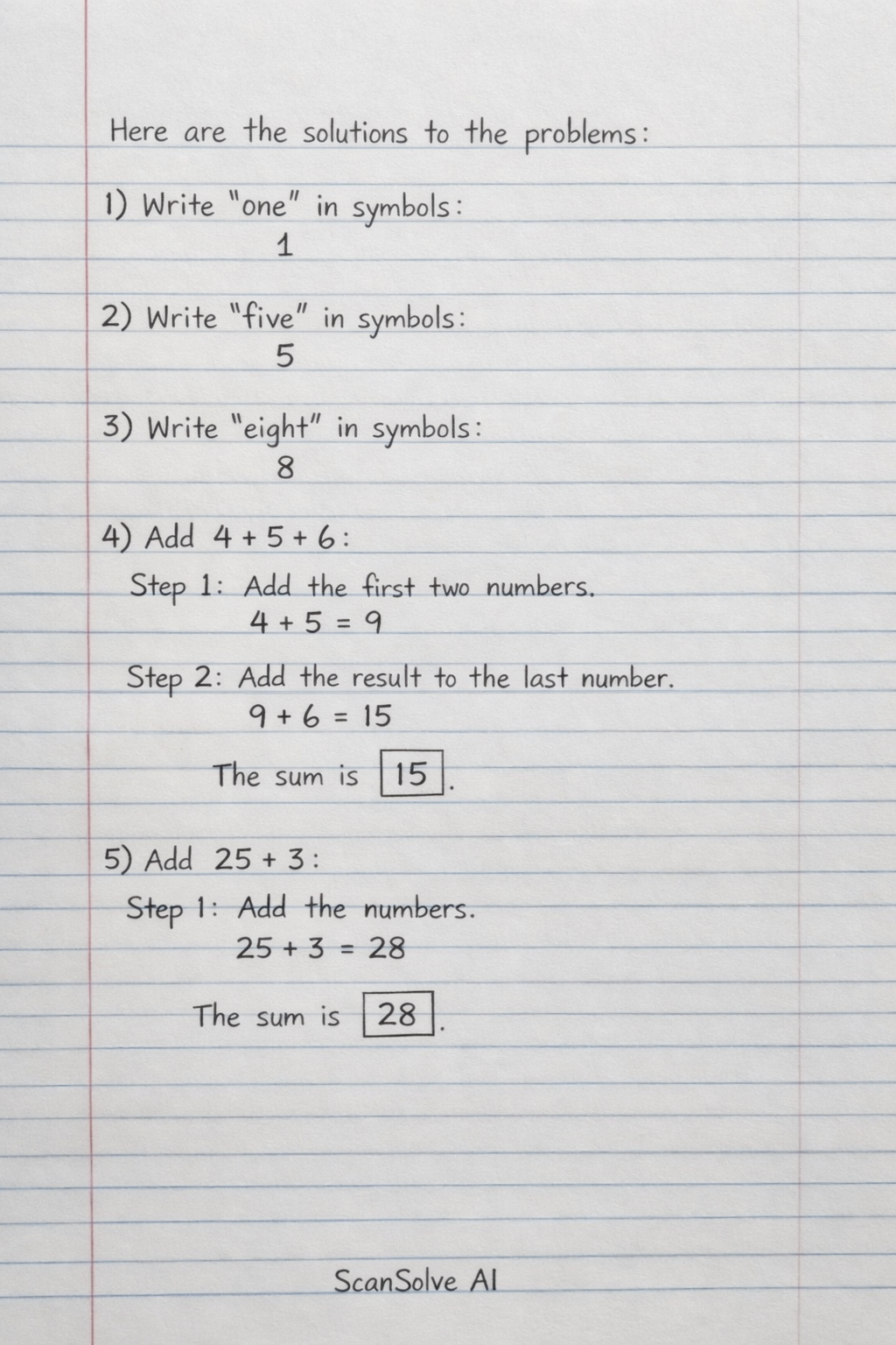 Handwritten step-by-step solution preview