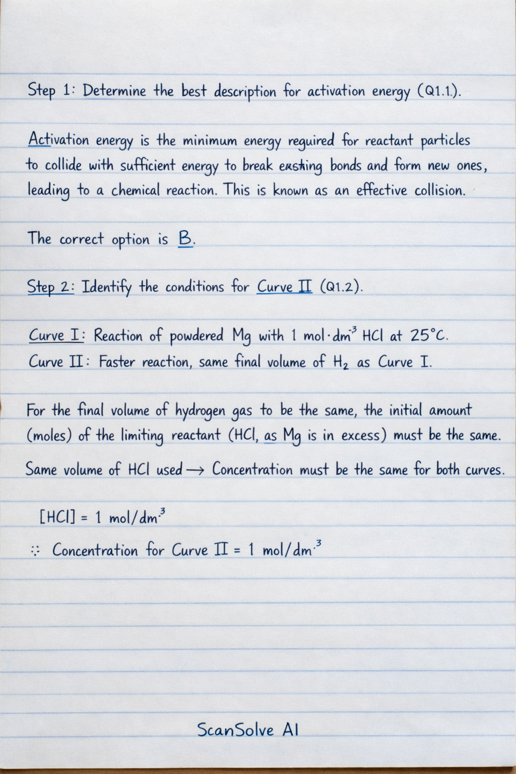 Handwritten step-by-step solution preview