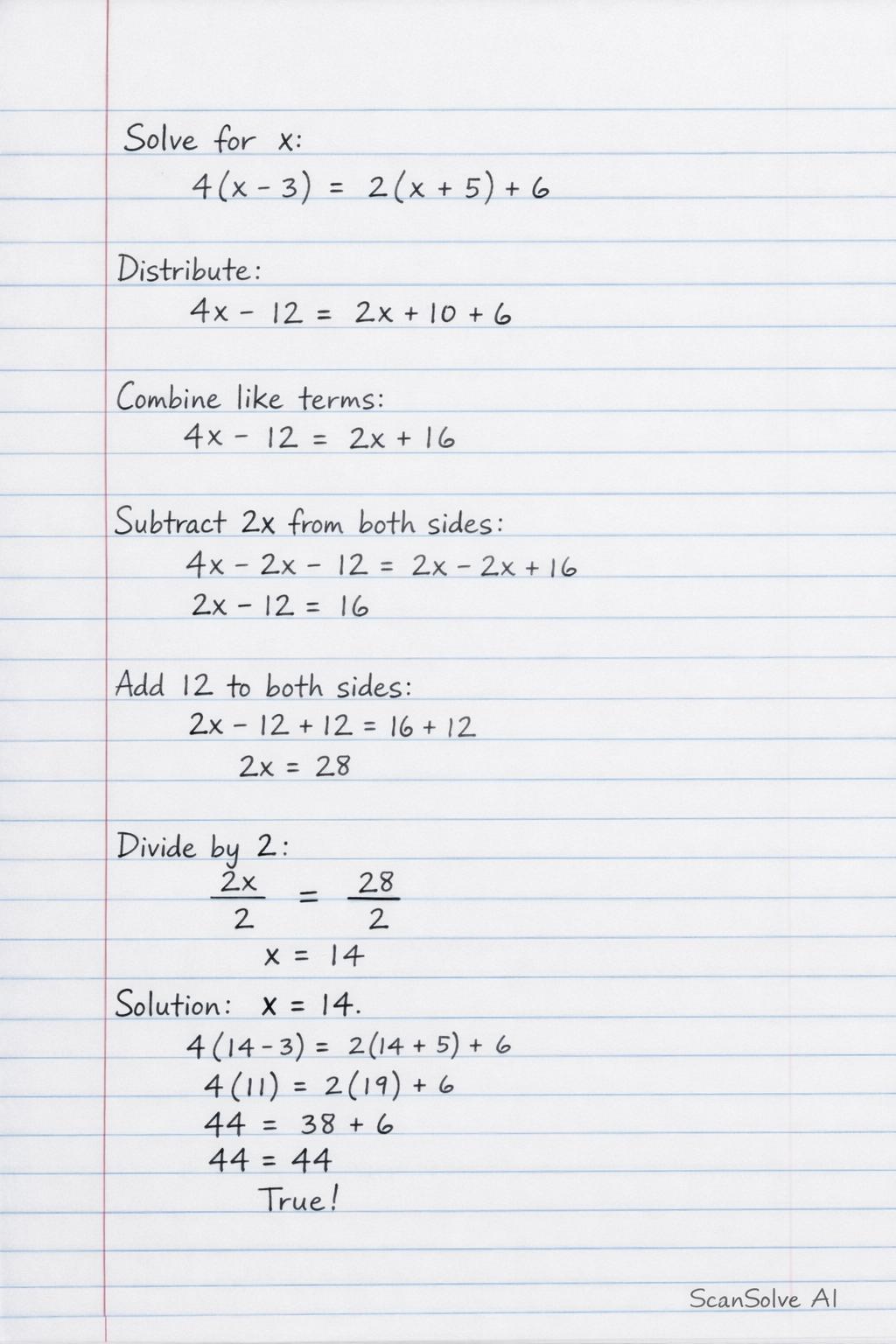 Handwritten step-by-step solution preview