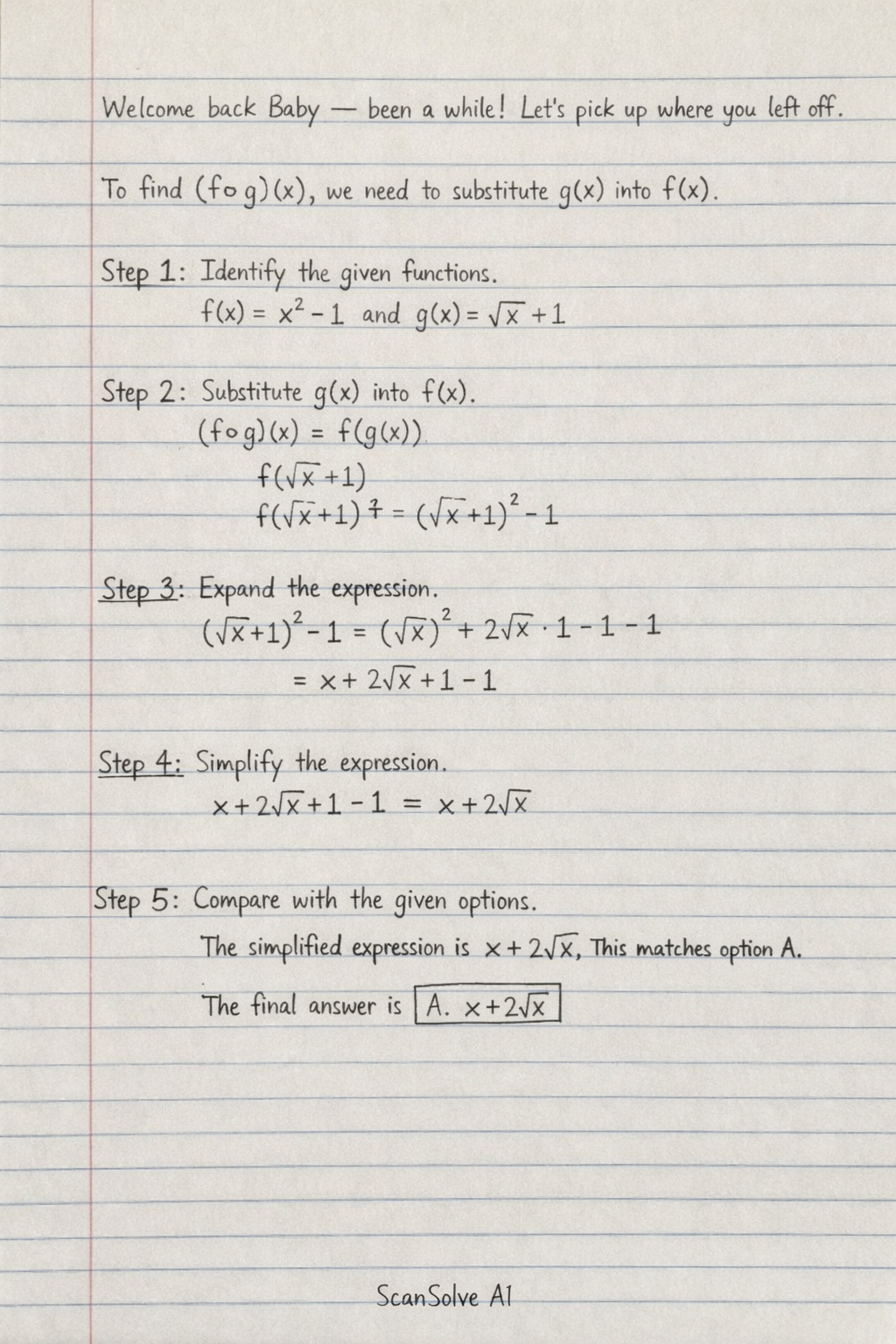 Handwritten step-by-step solution preview