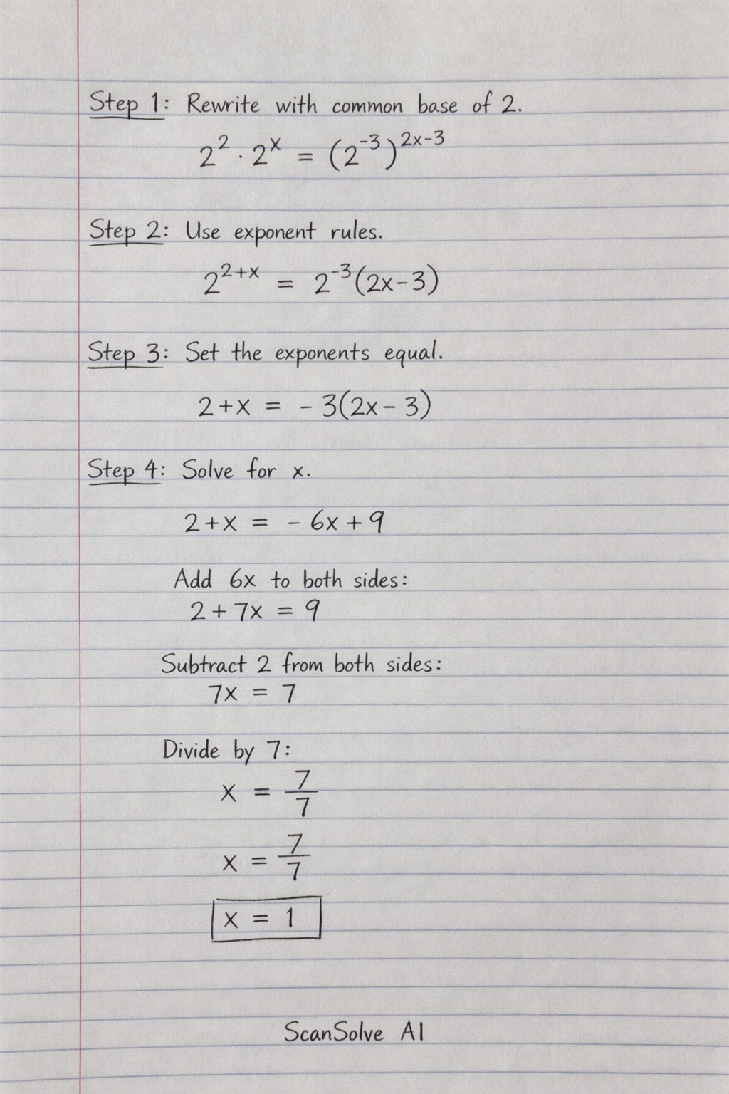 Handwritten step-by-step solution preview