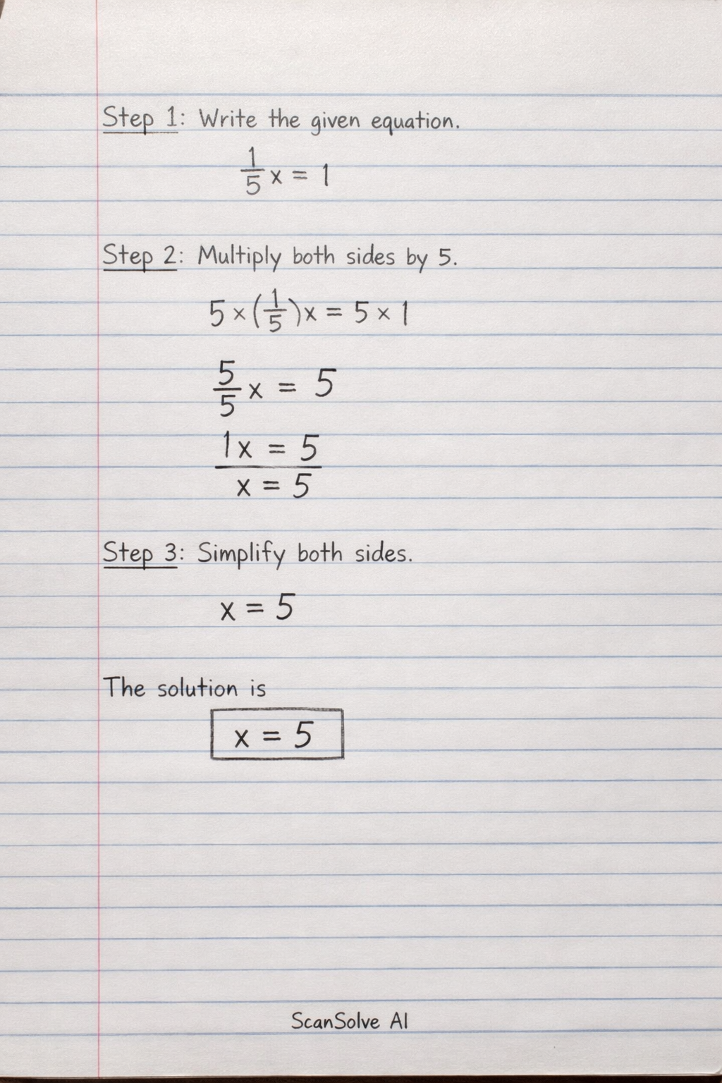 Handwritten step-by-step solution preview