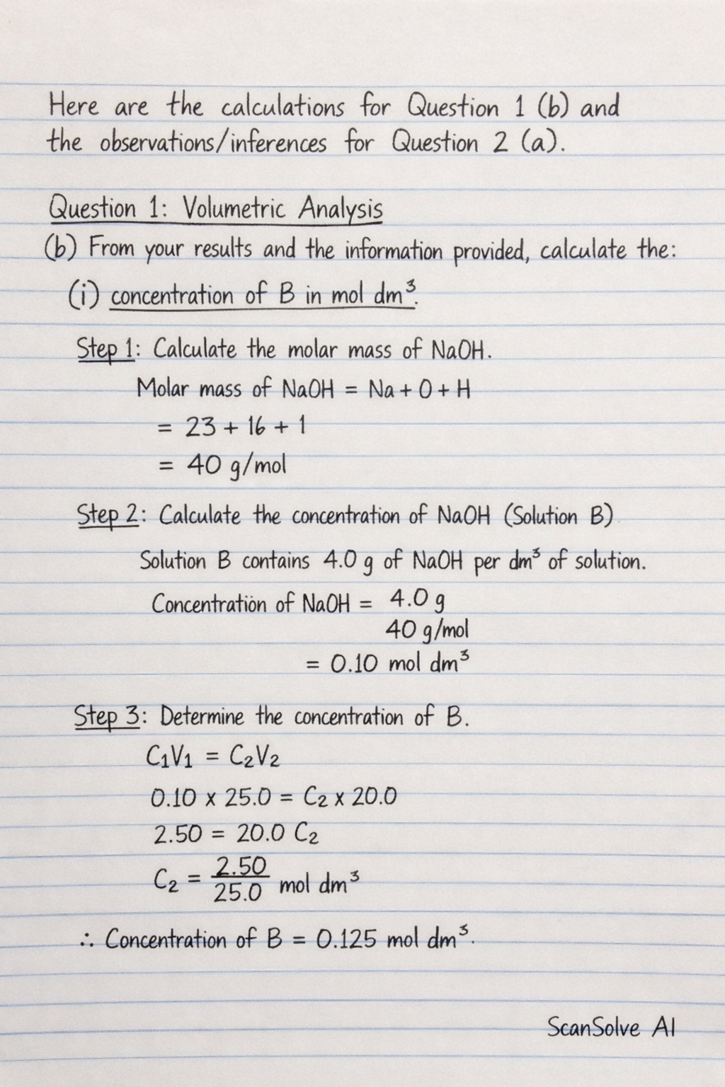 Handwritten step-by-step solution preview
