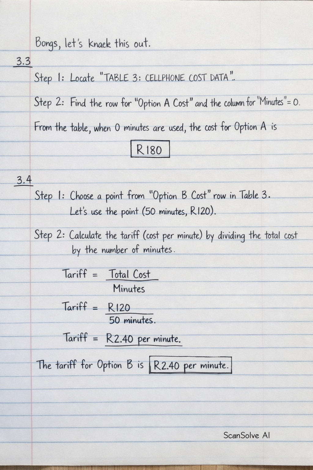 Handwritten step-by-step solution preview