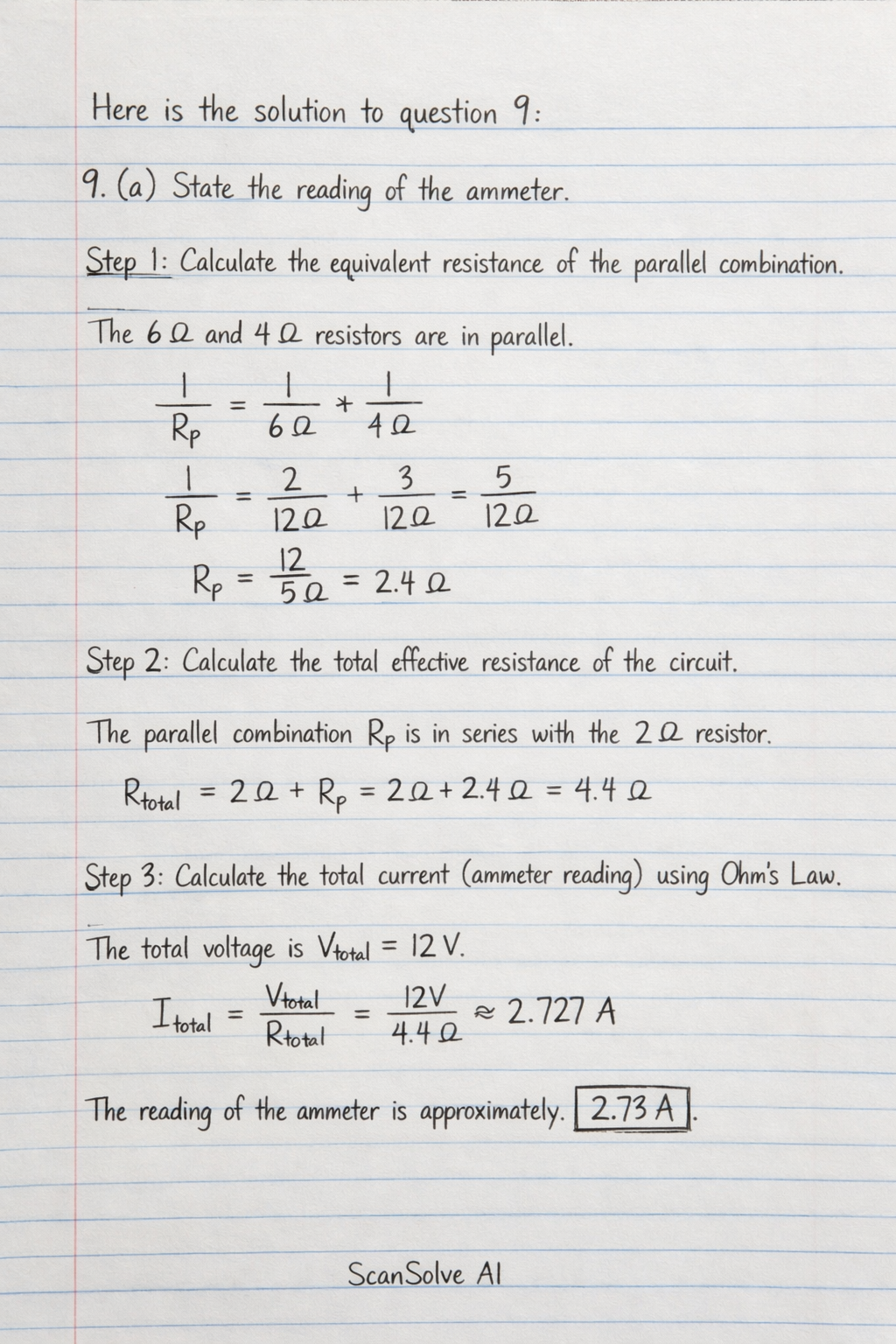 Handwritten step-by-step solution preview