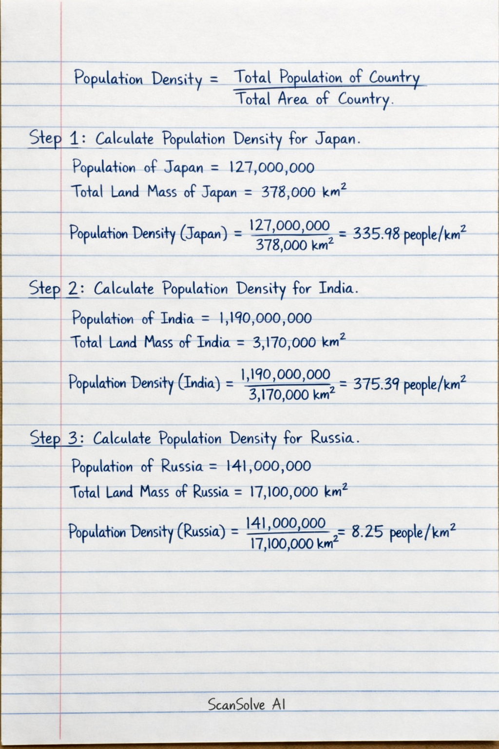 Handwritten step-by-step solution preview