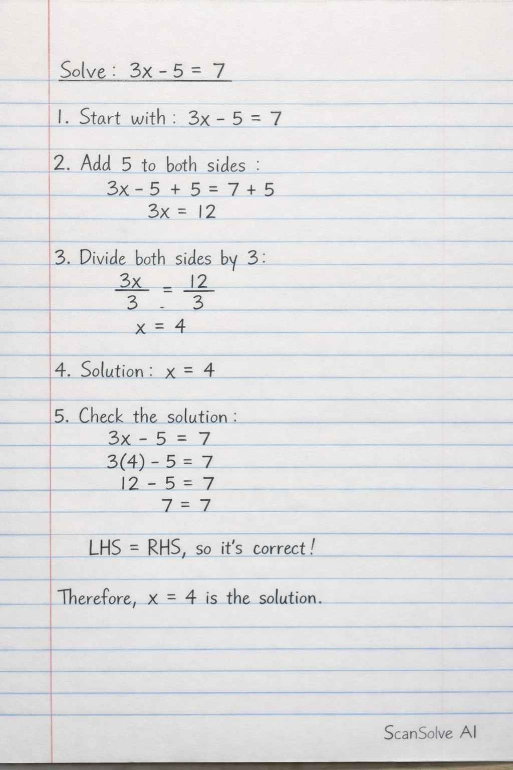 Handwritten step-by-step solution preview