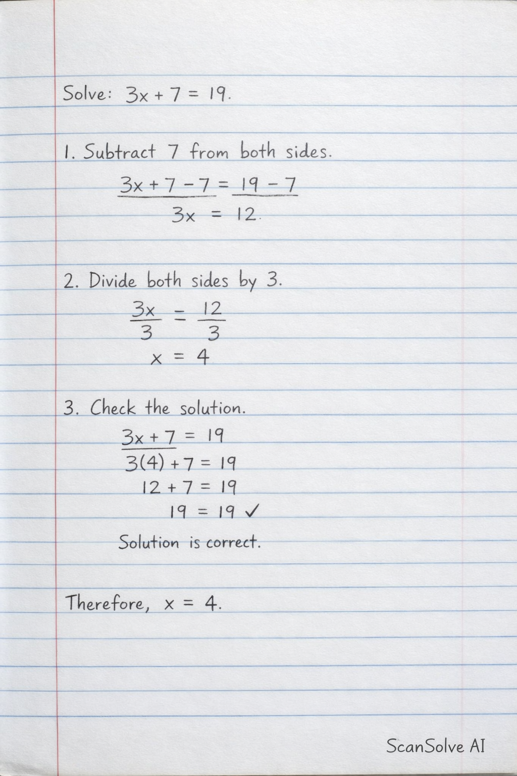 Handwritten step-by-step solution preview