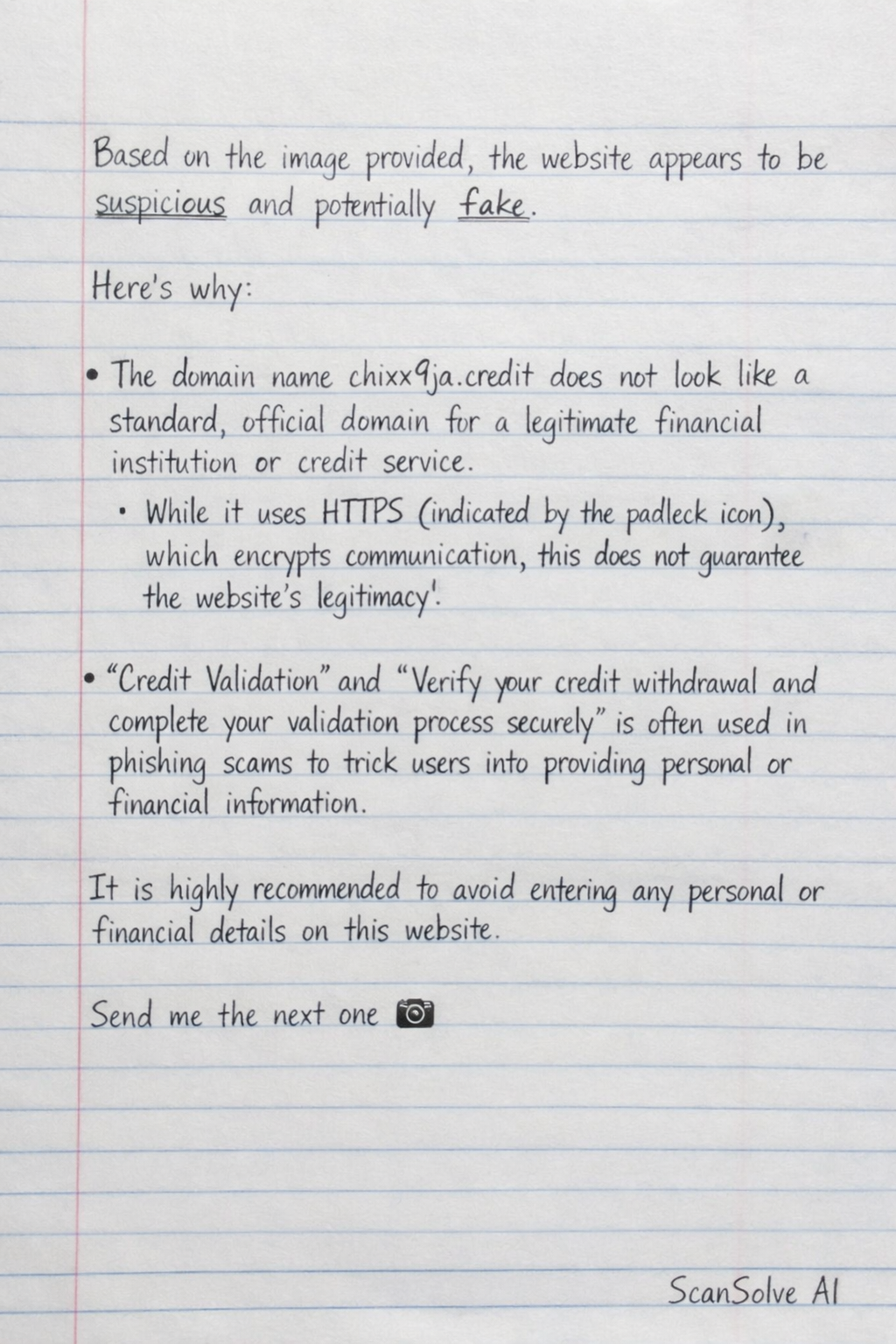 Handwritten step-by-step solution preview