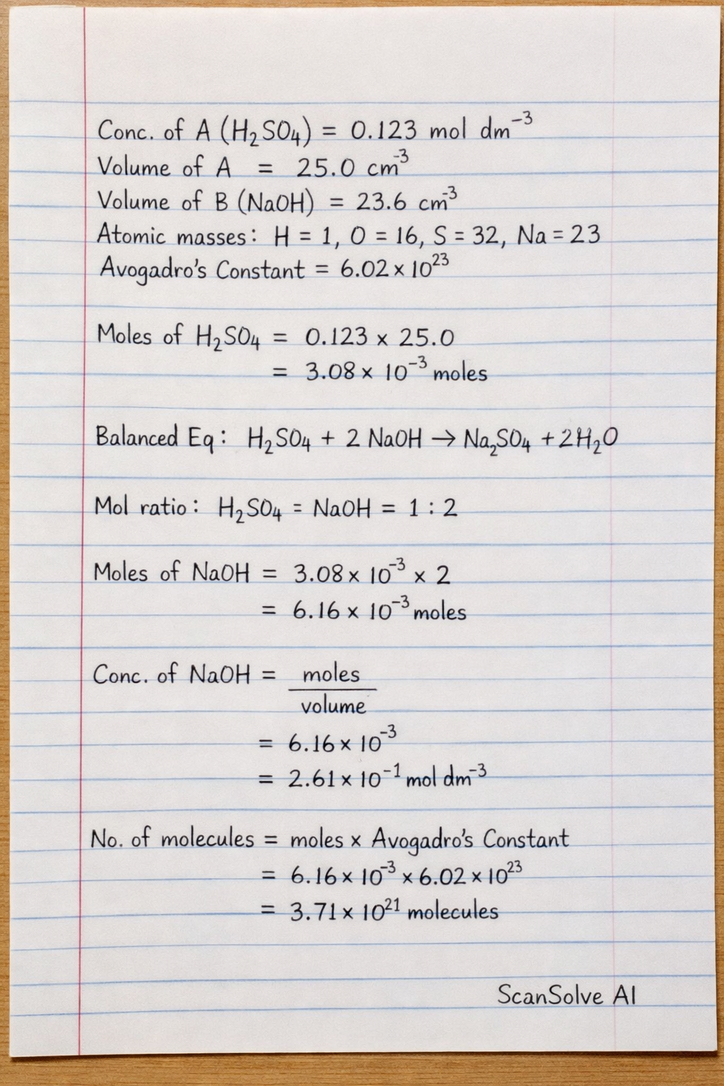 Handwritten step-by-step solution preview
