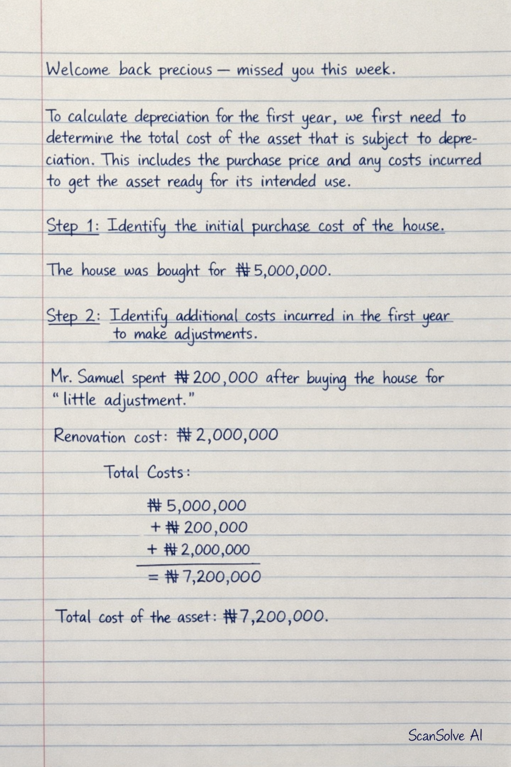 Handwritten step-by-step solution preview