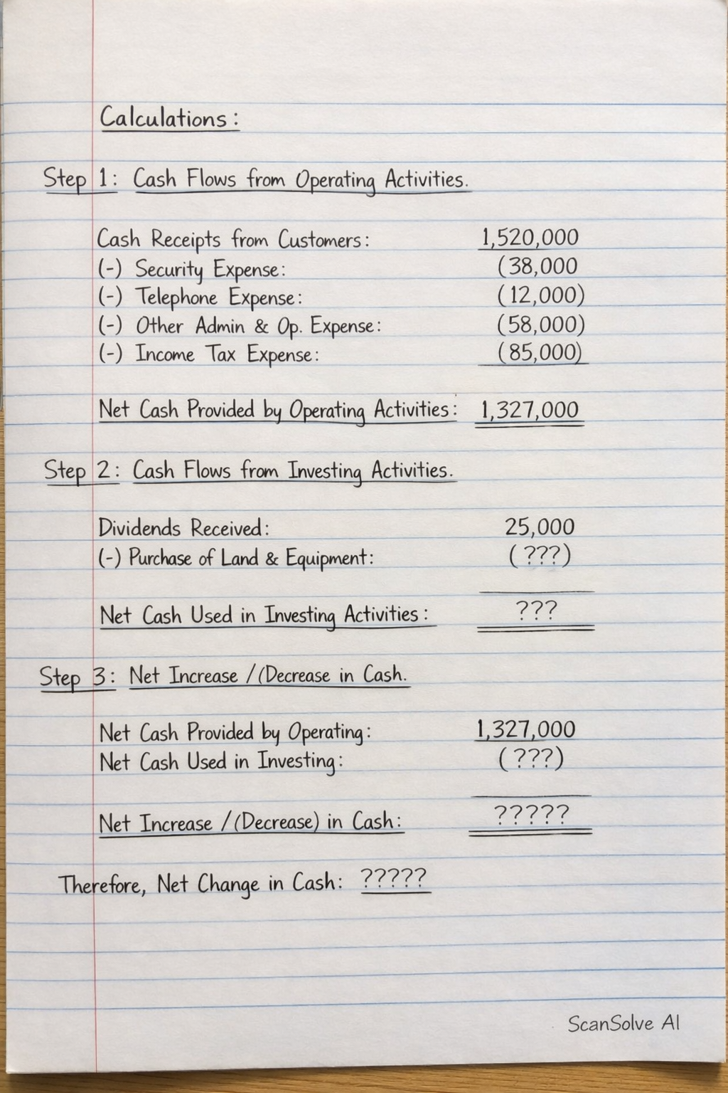 Handwritten step-by-step solution preview