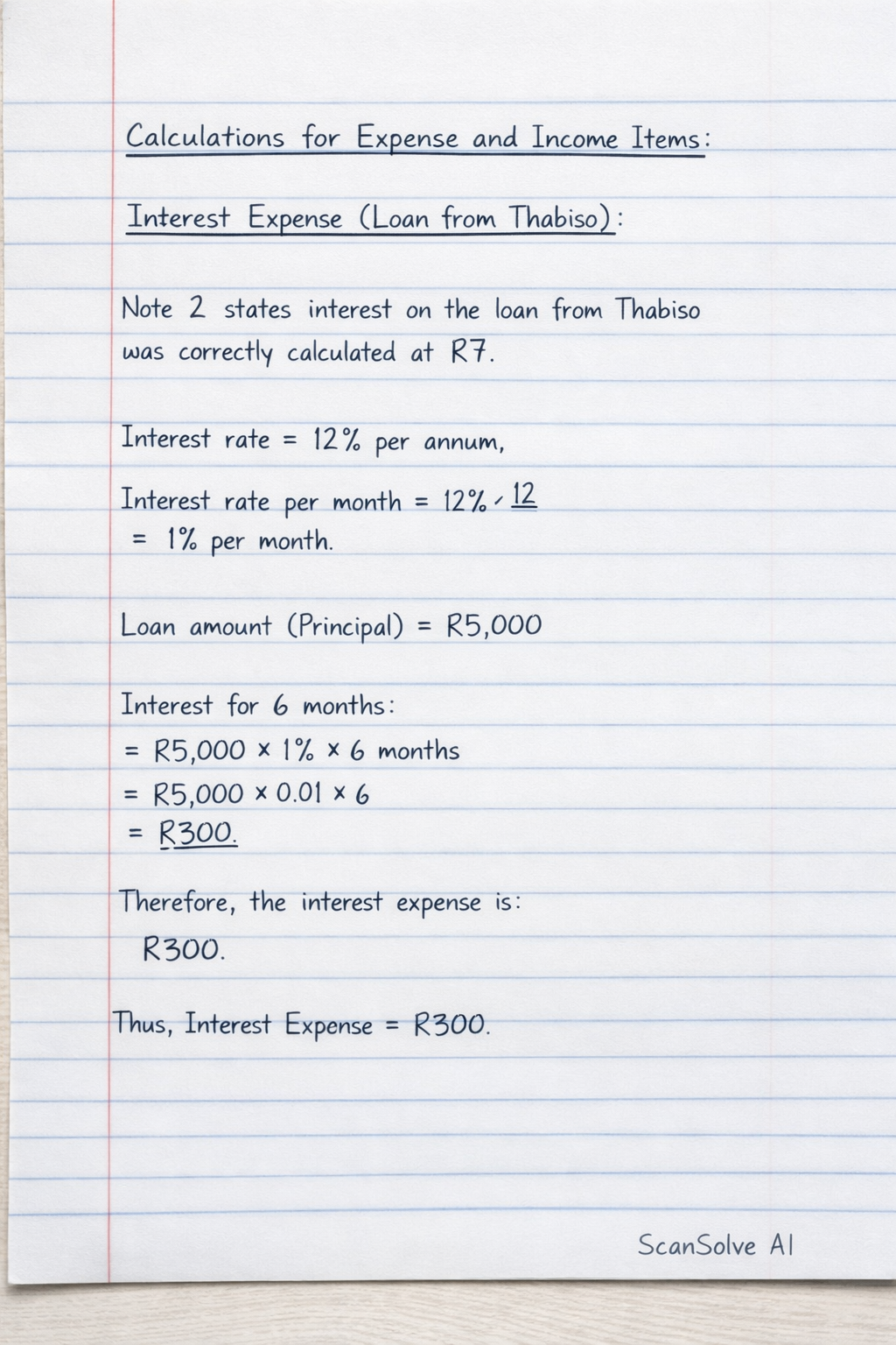 Handwritten step-by-step solution preview