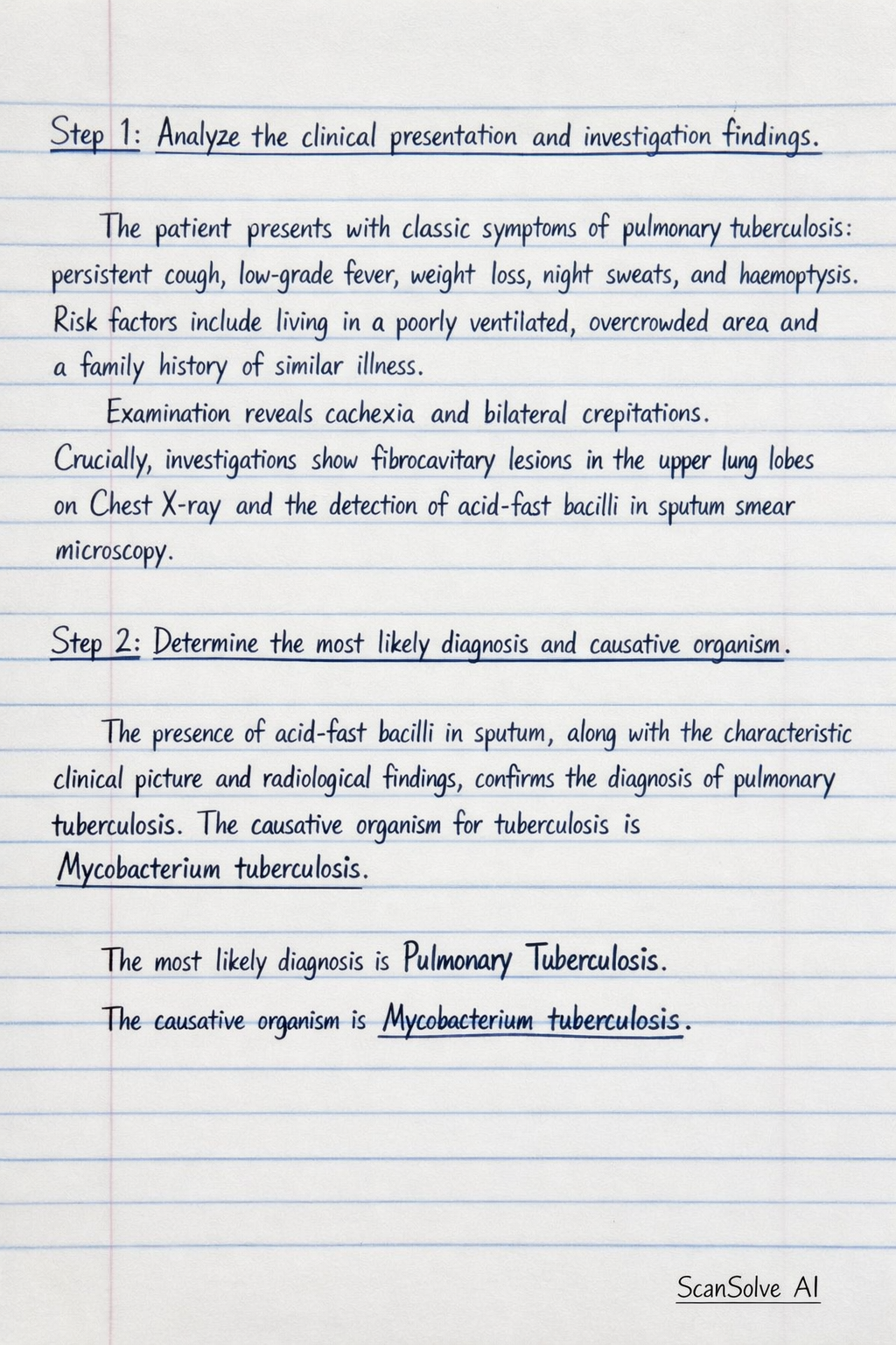 Handwritten step-by-step solution preview