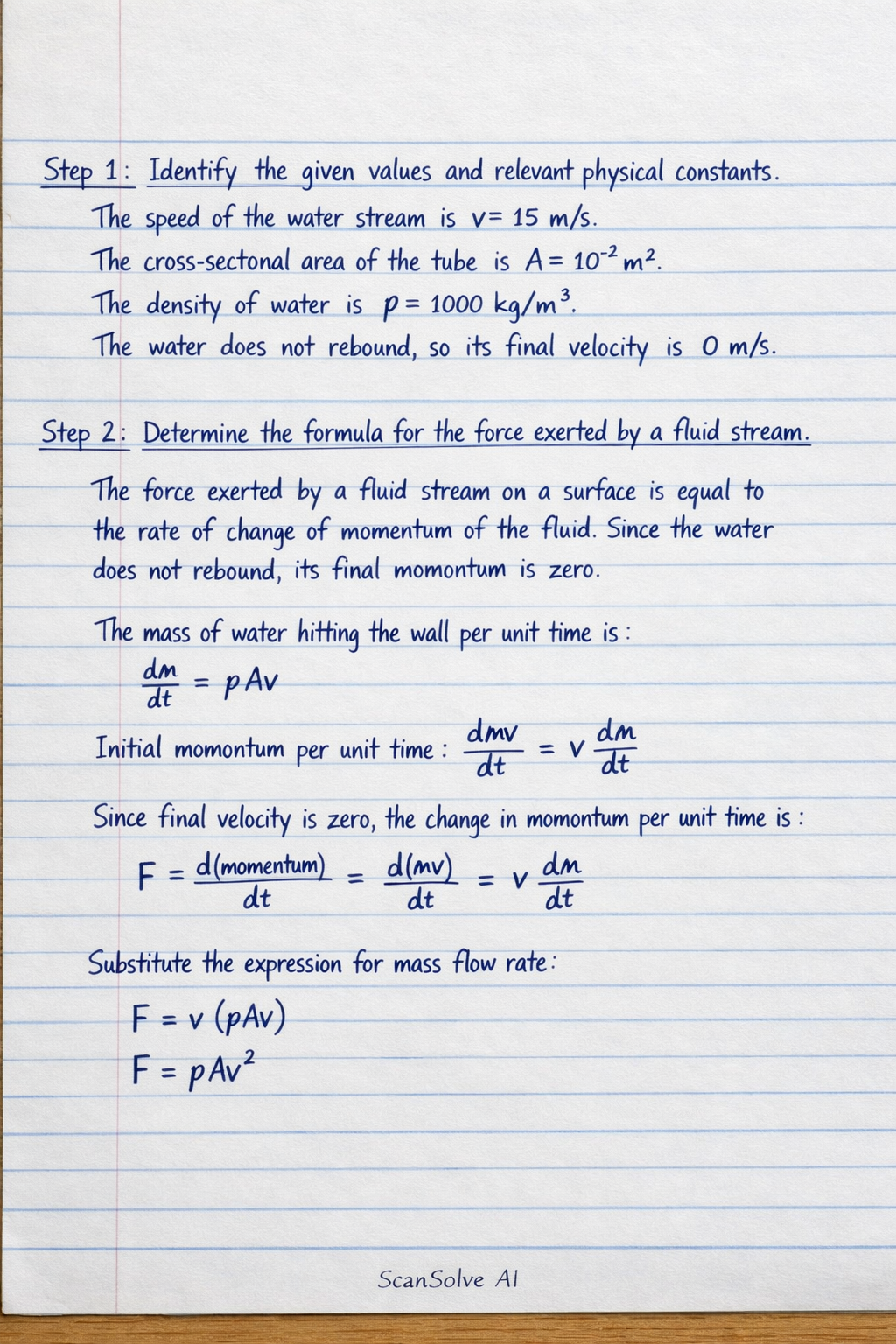 Handwritten step-by-step solution preview