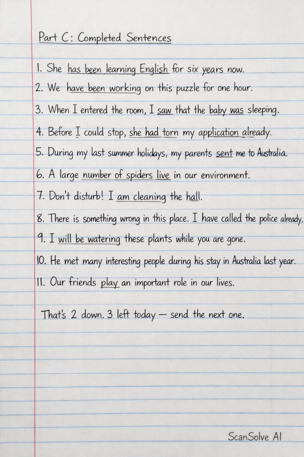 Handwritten step-by-step solution preview