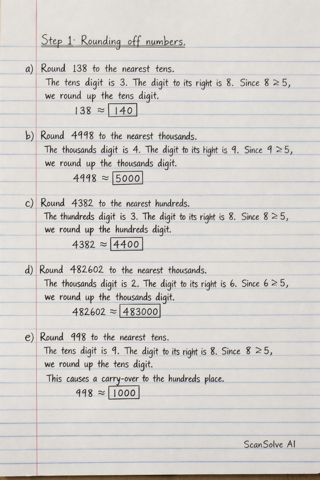 Handwritten step-by-step solution preview
