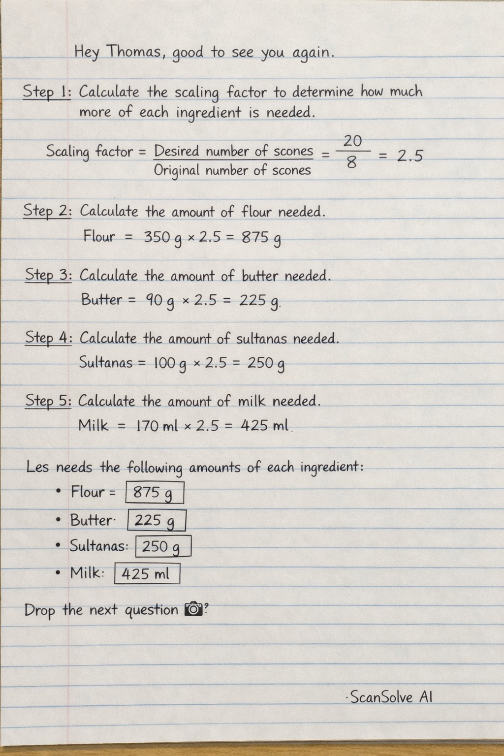 Handwritten step-by-step solution preview
