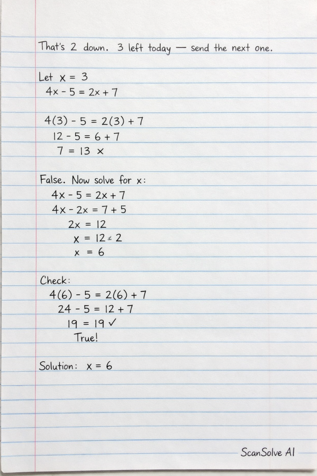 Handwritten step-by-step solution preview