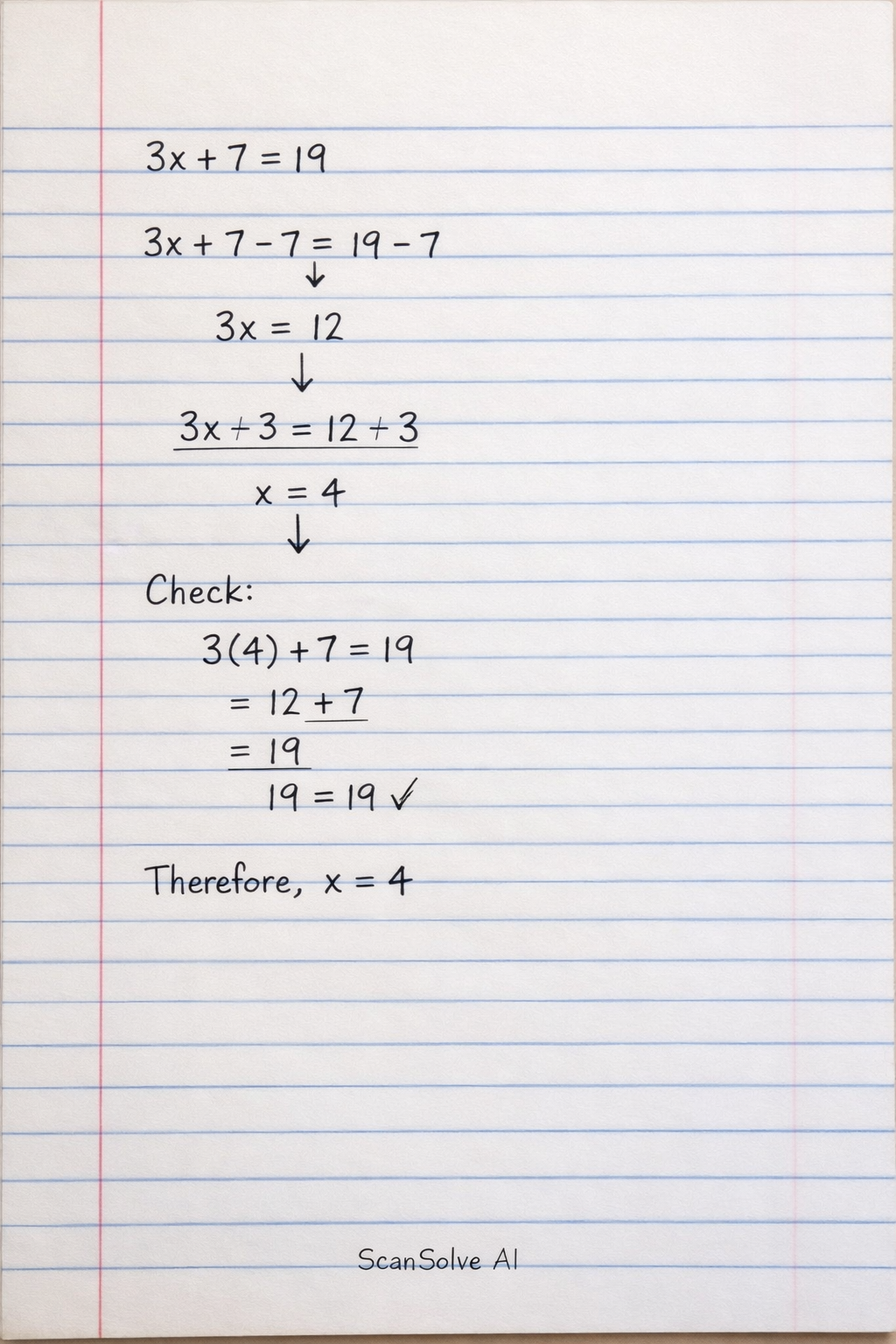 Handwritten step-by-step solution preview