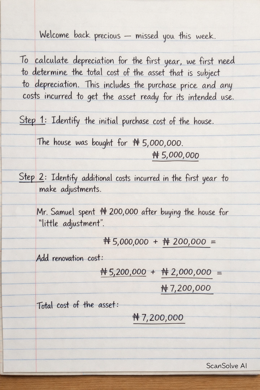 Handwritten step-by-step solution preview