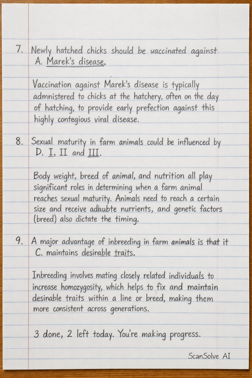Handwritten step-by-step solution preview