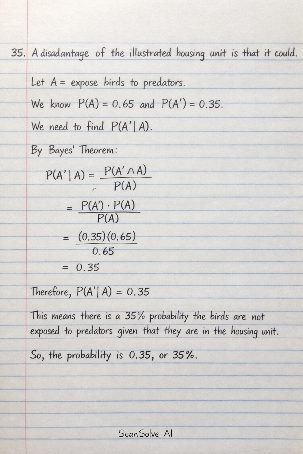 Handwritten step-by-step solution preview